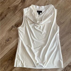 Dana Buchman Cream Sleeveless Cowl Neck Camisole